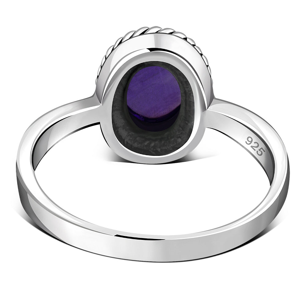 Amethyst Stone Sterling Silver Ring