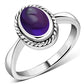 Amethyst Stone Sterling Silver Ring