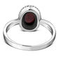 Garnet Stone Sterling Silver Ring