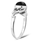 Aum Black Onyx Sterling Silver Ring