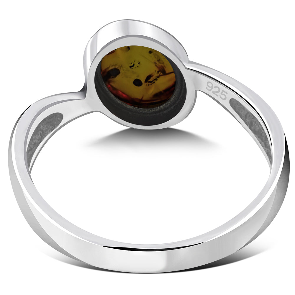 Baltic Amber Sterling Silver Ring