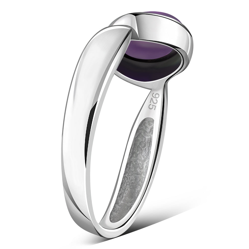 Amethyst Stone Sterling Silver Ring