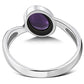 Amethyst Stone Sterling Silver Ring