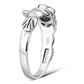 Mother of Pearl Irish Claddagh Silver Ring