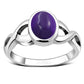 Amethyst Stone Celtic Silver Ring