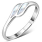 Mother of Pearl Shell Silver Ring