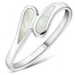 Mother of Pearl Sterling Silver Drops Ring