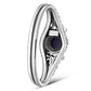 Ethnic Style Amethyst Stone Silver Ring