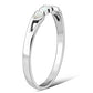 Hearts Mother of Pearl Sterling Silver Band Ring