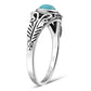 Ethnic Turquoise Solid Silver Ring