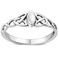 Celtic Silver Ring w/ Mother of Pearl