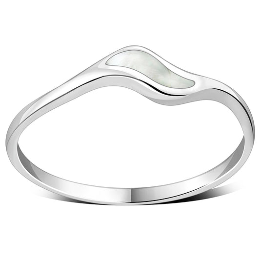 Mother of Pearl Silver Ring