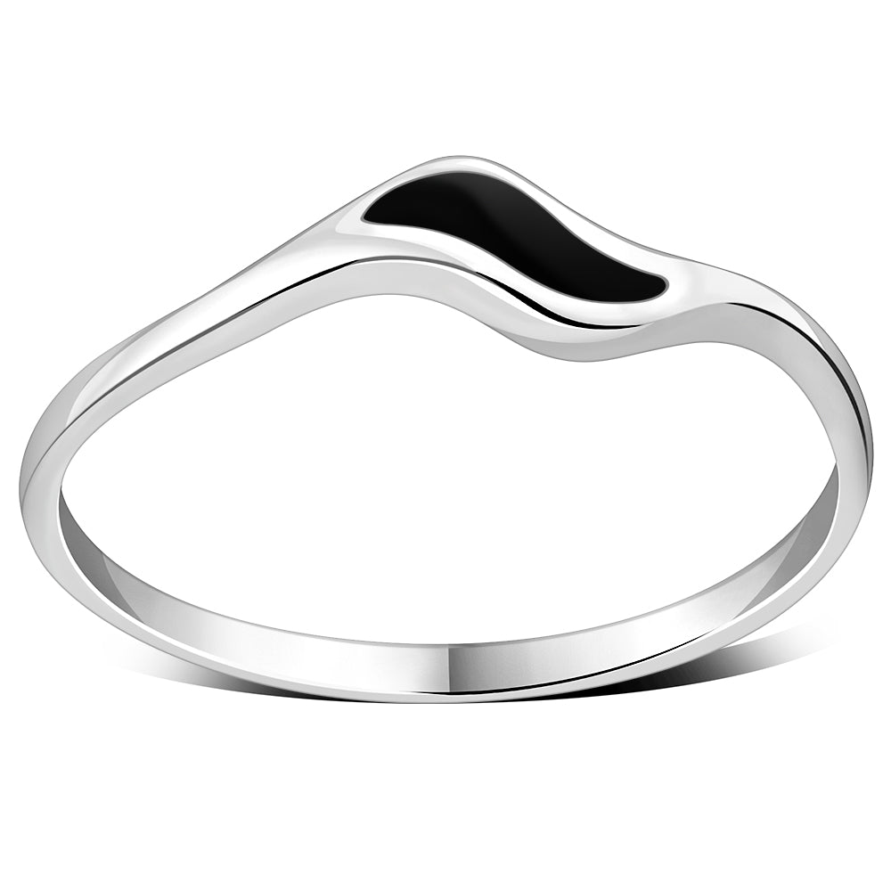 Black Onyx Silver Ring