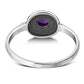 Ethnic Design Amethyst Stone Silver Ring