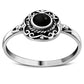 Ethnic Style Black Onyx Silver Ring