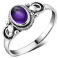Ethnic Sterling Silver Amethyst Ring