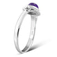 Amethyst Stone Silver Ring