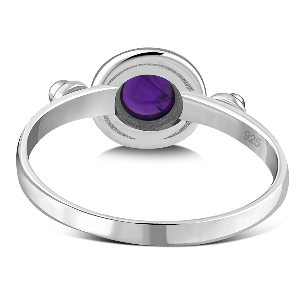 Amethyst Stone Silver Ring