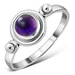 Amethyst Stone Silver Ring