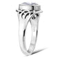 Celtic Knot CZ Silver Ring