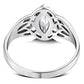 Celtic Knot CZ Silver Ring