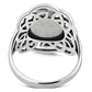 Rainbow Moonstone Celtic Sterling Silver Ring