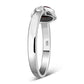 Garnet Stone cab Celtic Silver Ring