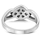 Plain Celtic Knot Ring Sterling Silver