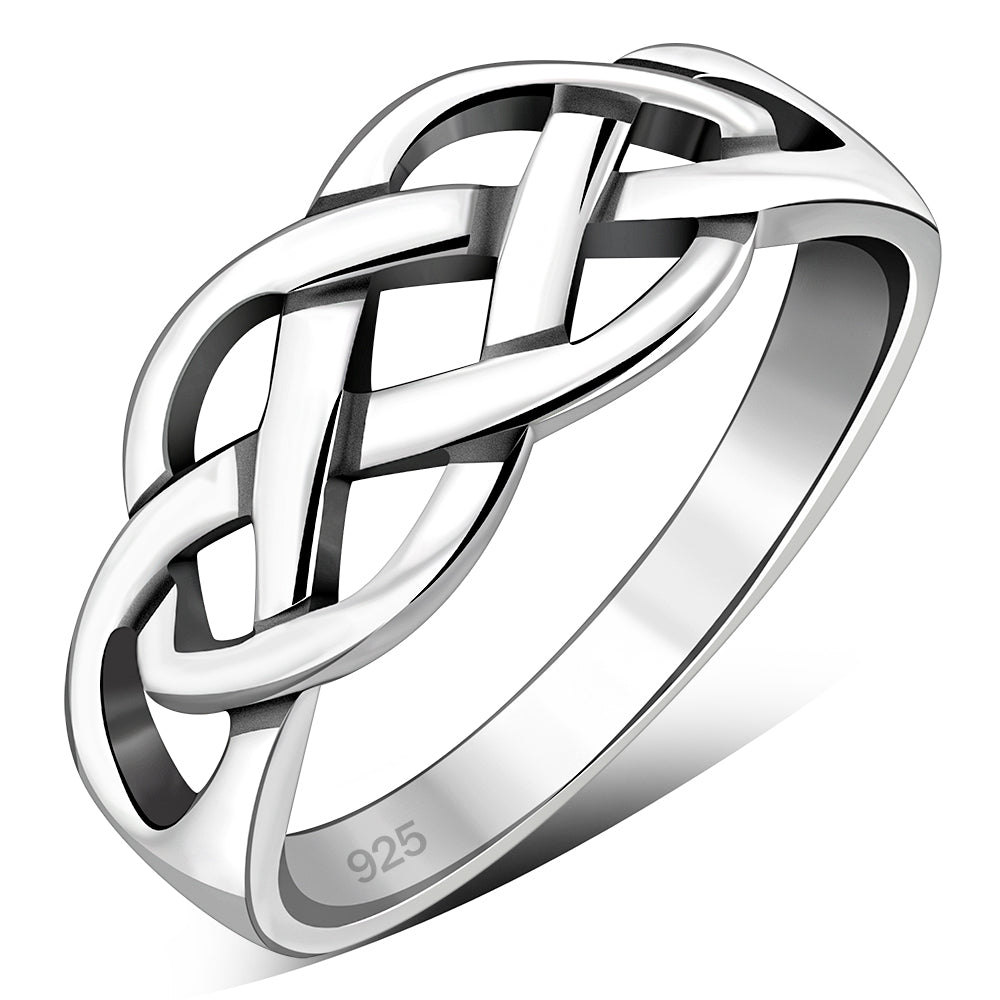 Plain Celtic Knot Silver Ring