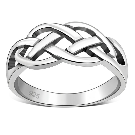 Plain Celtic Knot Silver Ring