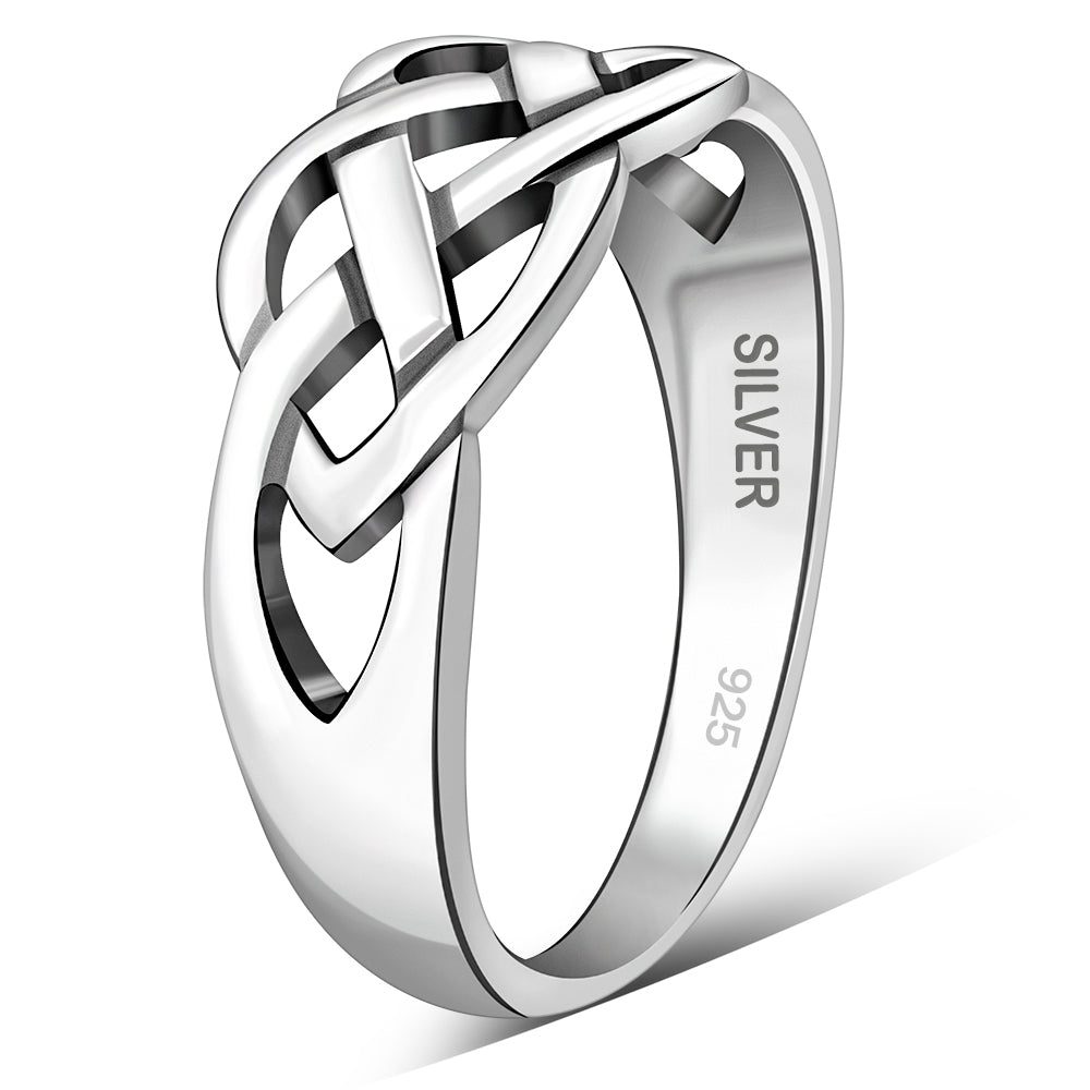 Plain Celtic Knot Silver Ring
