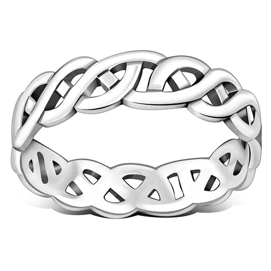 Plain Sterling Silver Celtic Band Ring