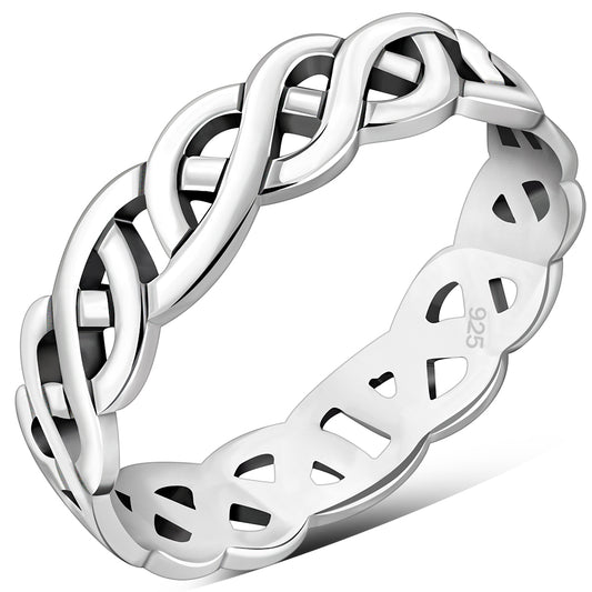 Plain Sterling Silver Celtic Band Ring