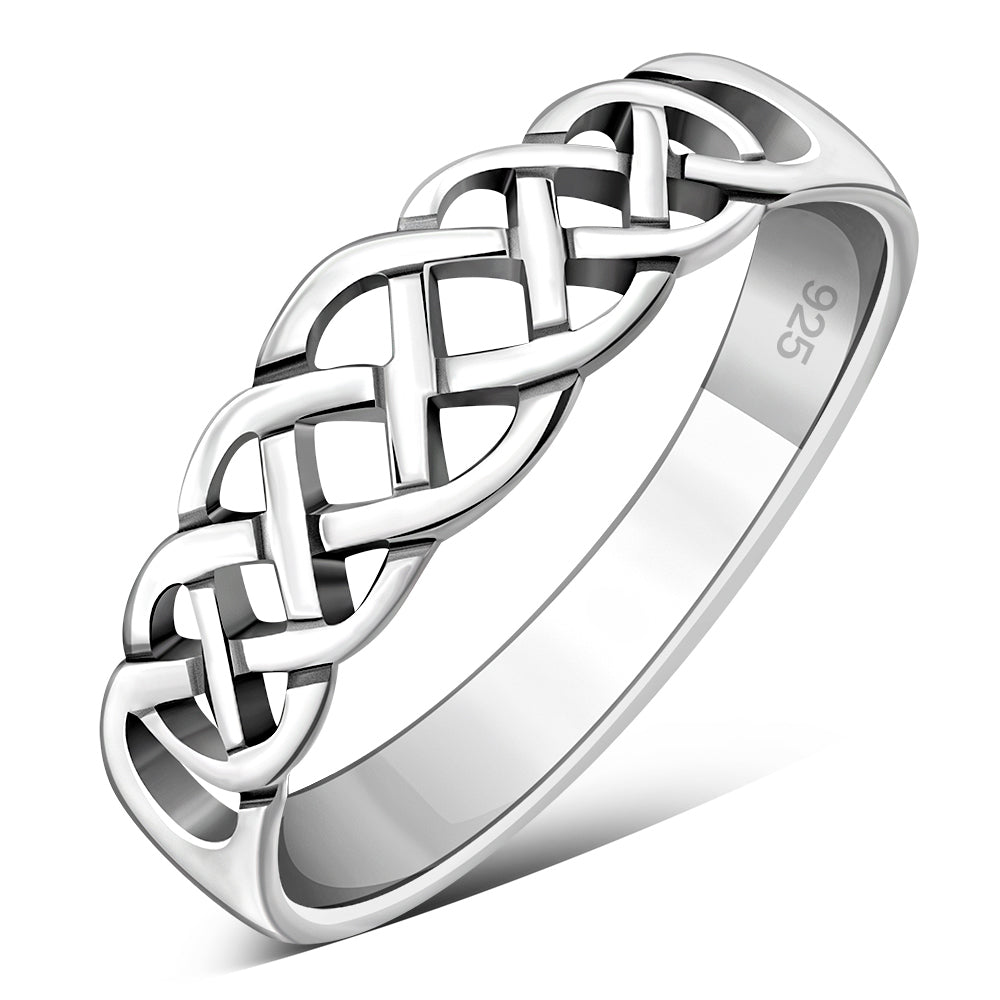 Plain Celtic Knot Silver Ring