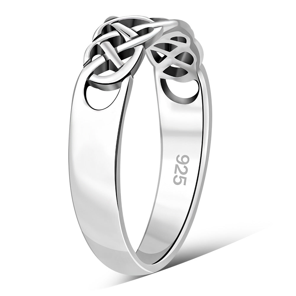 Plain Celtic Knot Silver Ring
