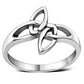 Celtic Knot Plain Solid Silver Ring