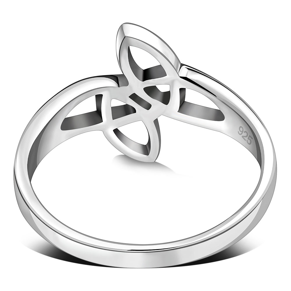 Celtic Knot Plain Solid Silver Ring