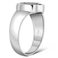 Plain Solid Silver Spiral Ring