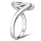 Plain Silver Wavy Ring