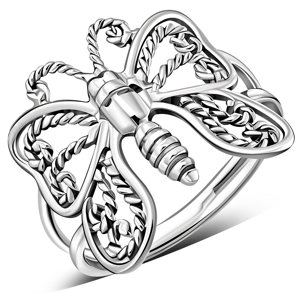 Filigree Sterling Silver Butterfly Ring