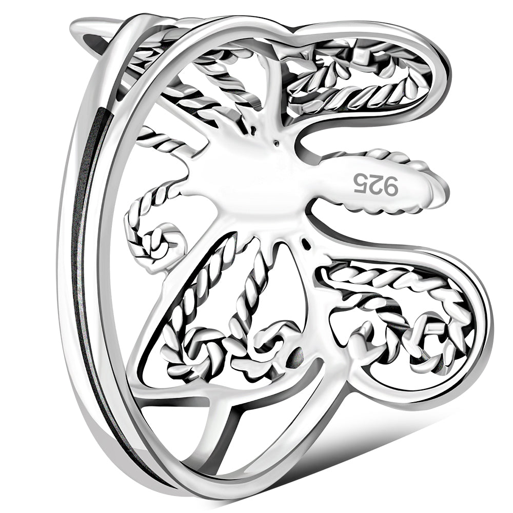 Filigree Sterling Silver Butterfly Ring