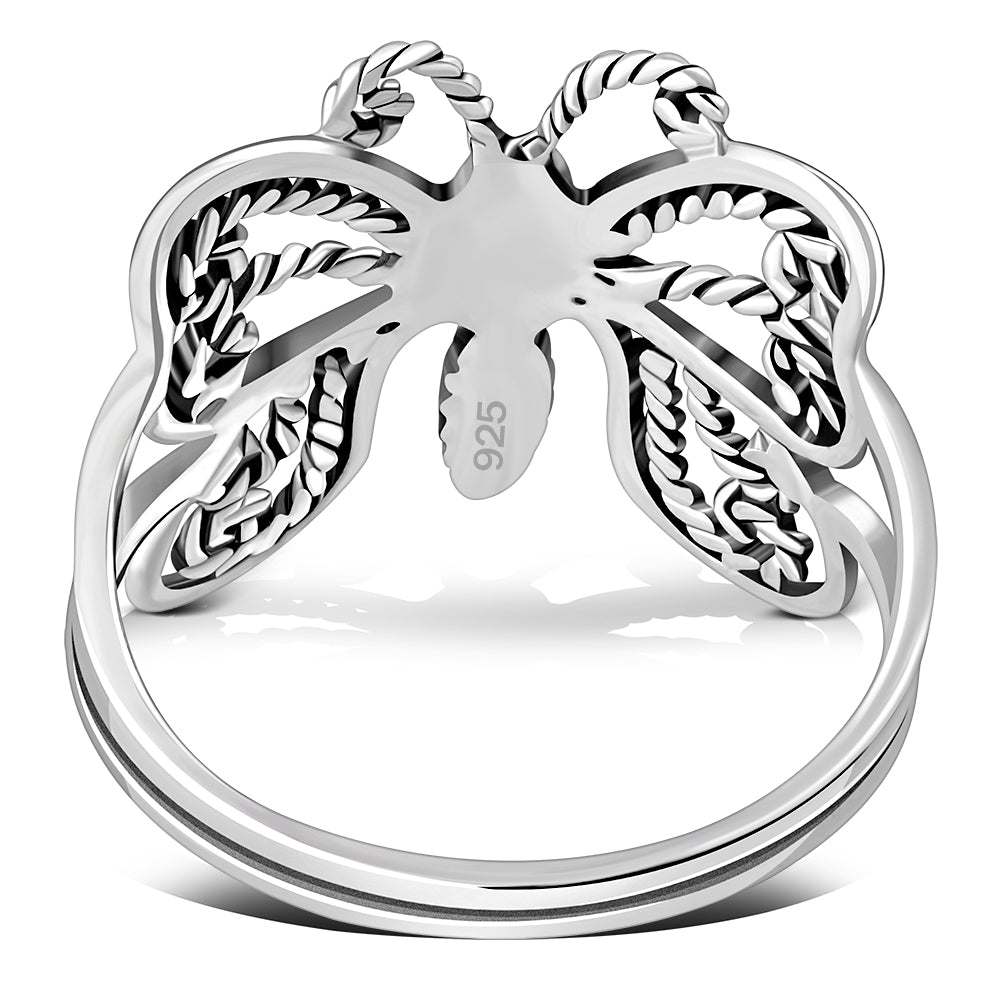 Filigree Sterling Silver Butterfly Ring