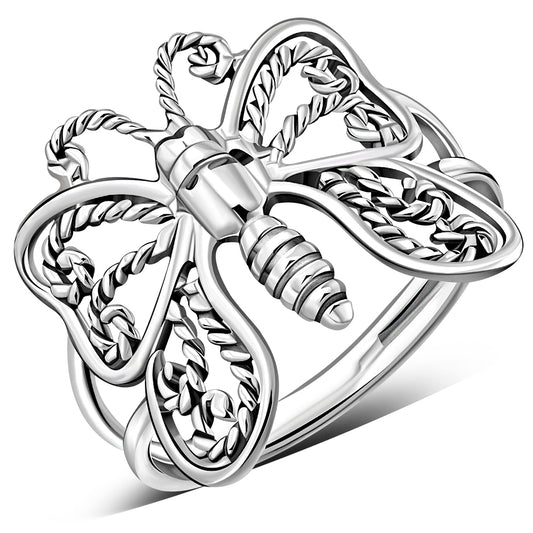 Filigree Sterling Silver Butterfly Ring
