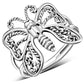 Filigree Sterling Silver Butterfly Ring