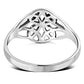 Plain Celtic Trinity Knots Silver Ring