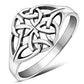 Plain Celtic Trinity Knots Silver Ring