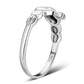 Small Irish Claddagh Silver Ring