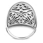 Large Plain Silver Celtic Ring