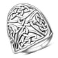 Large Plain Silver Celtic Ring
