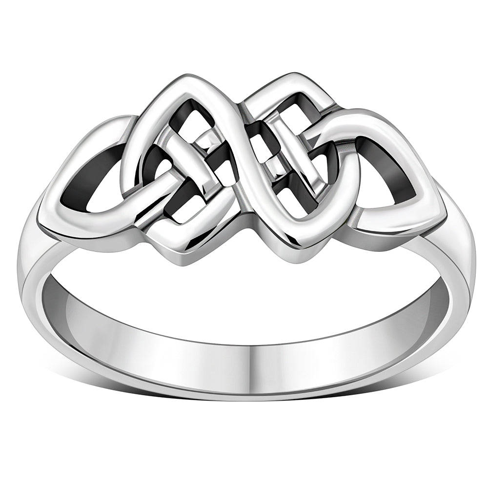 Plain Celtic Knot Sterling Silver Ring